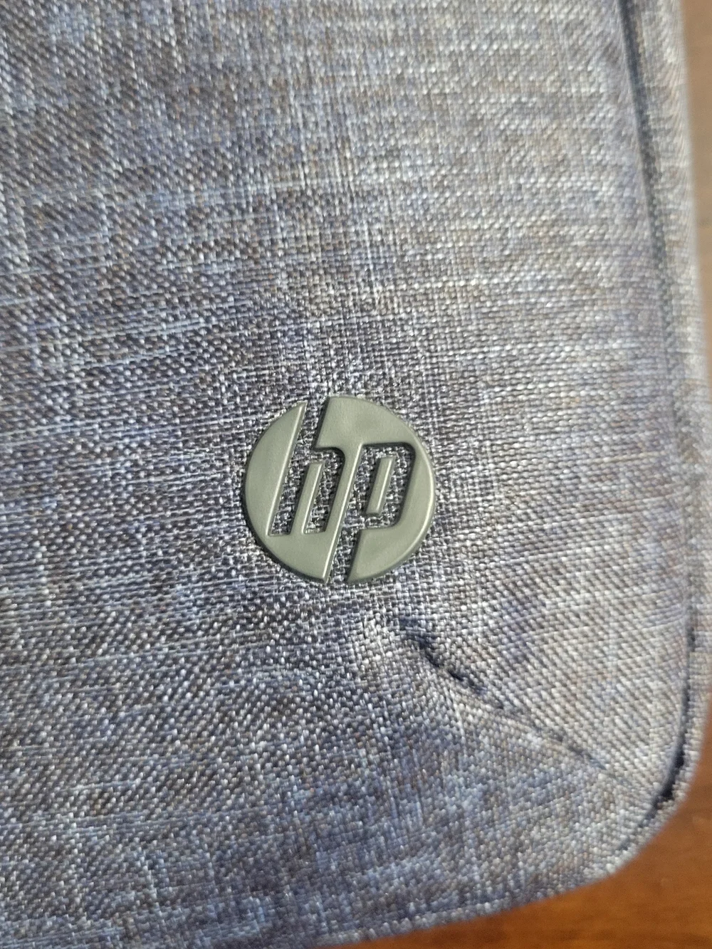 HP Navy and Brown Laptop Messenger Tote